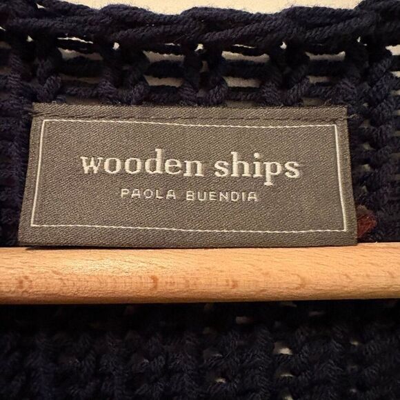 Wooden Ships USA Sweater by Paola Buendia Size Small Patriotic - Picture 4 of 5